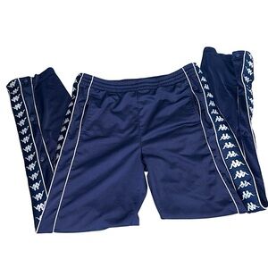 Kappa Tricot Snap Trackpants Navy